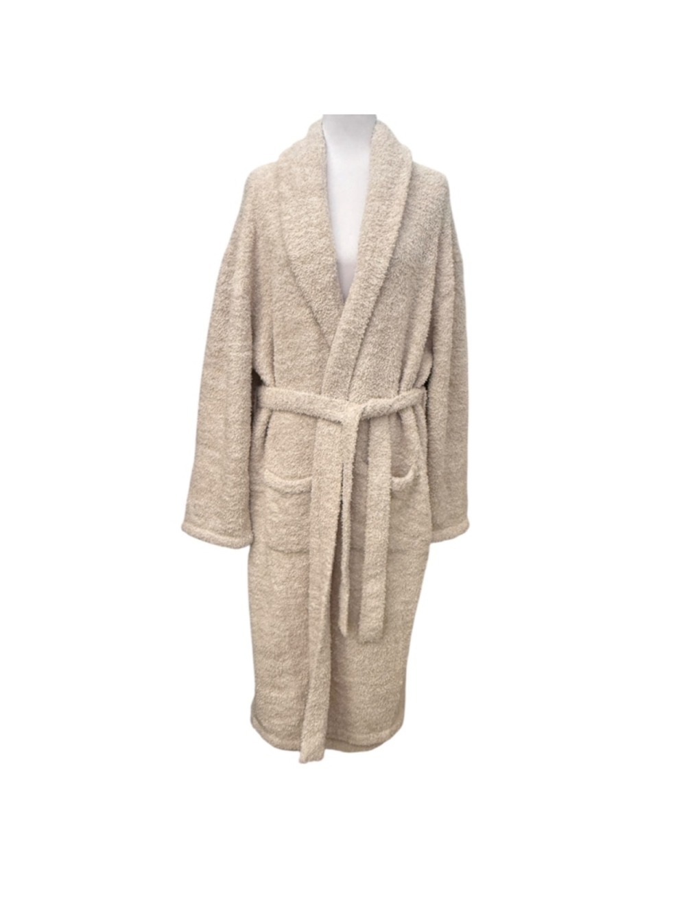 Barefoot Dreams CozyChic Robe Stone White Size 3 1X NWT - Picture 2 of 6
